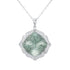 Luxury Sweater Chain Femininity S925 Silver Set Large Natural Green